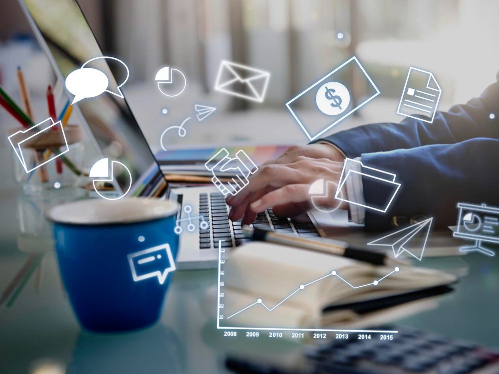 Estratégia de marketing digital baseada em dados para crescimento sustentável de empresas.